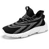 Men’s Youth Trendy Sports Shoes – Breathable Flyknit Woven Sneakers